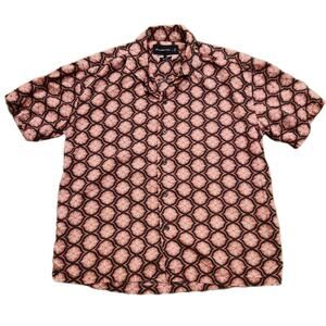 Abercrombie & Fitch Shirt Mens XS Floral Tribal Aztec Rockabilly Resort Hawaii